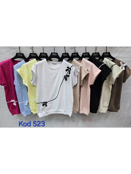 Bluzki damskie Tureckie, size standard ,paczka 12szt mix kolor