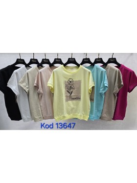 Bluzki damskie Tureckie, size standard ,paczka 12szt mix kolor