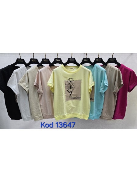 Bluzki damskie Tureckie, size standard ,paczka 12szt mix kolor