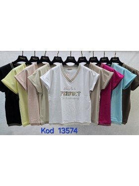 Bluzki damskie Tureckie, size standard ,paczka 12szt mix kolor