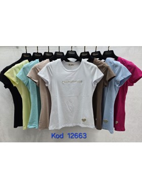 Bluzki damskie Tureckie, size standard ,paczka 12szt mix kolor
