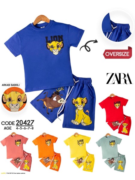 Komplet dzieciece rozm 4-8 lat, paczka 5szt, 1 kolor
