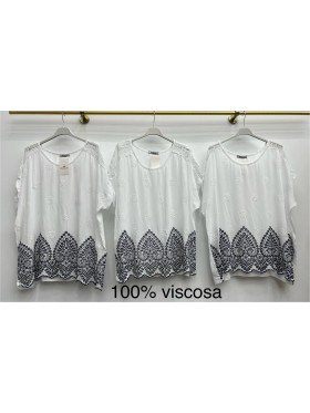 Bluzki  damskie Włoski ,size uni ,paczka 6szt 1 kolor