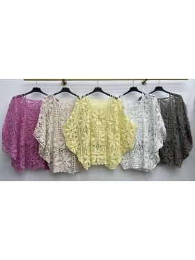 Bluzki  damskie Włoski ,size uni ,paczka 6szt mix kolor