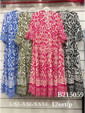 Sukienki damskie , size l-2xl, paczka 12szt,Mix kolor