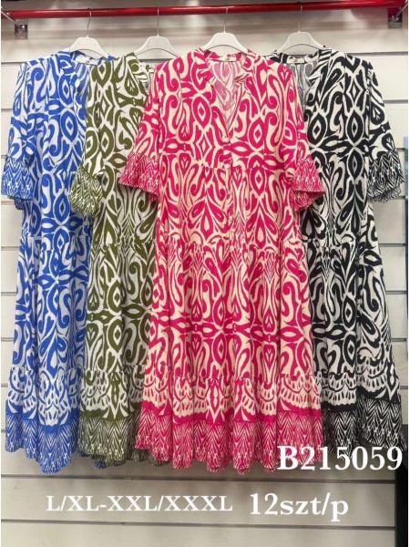 Sukienki damskie , size l-2xl, paczka 12szt,Mix kolor