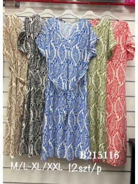 Sukienki damskie , size m-2xl, paczka 12szt,Mix kolor