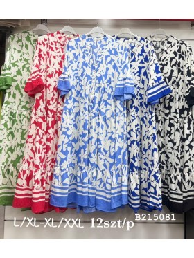 Sukienki damskie , size l-2xl, paczka 12szt,Mix kolor