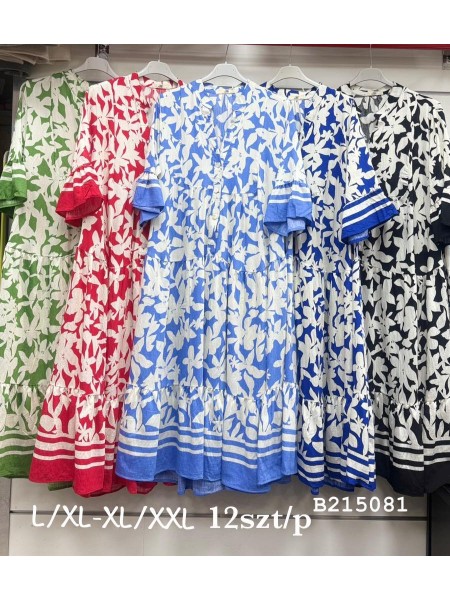 Sukienki damskie , size l-2xl, paczka 12szt,Mix kolor