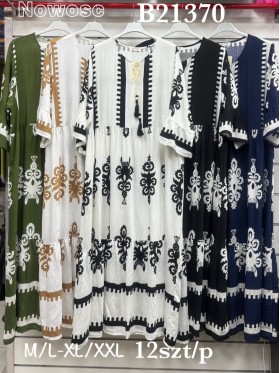Sukienki damskie , size m-2xl, paczka 12szt,Mix kolor