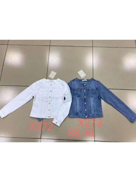 Kurtki Jeansowe damskie ,size xs-xl ,paczka 10szt ,