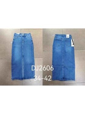 Spódnica długa Jeansowa damska ,size 34-42 ,paczka 10szt ,