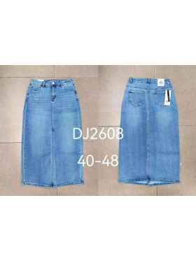 Spódnica długa Jeansowa damska ,size 40-48 ,paczka 10szt ,