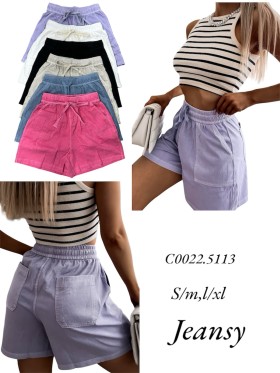 Spodenki jeansowe damskie  ,size s-xl ,paczka 12szt ,mix kolor