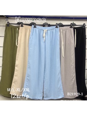 Spodnie damskie , size m-2xl, paczka 12szt,mix kolor