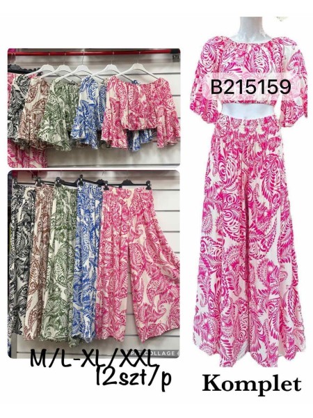 Komplety damskie , size m-2xl, paczka 12szt,mix kolor