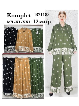 Komplety damskie , size m-2xl, paczka 12szt,mix kolor