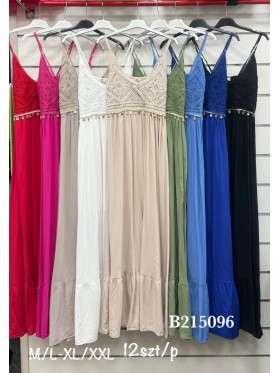 Sukienki damskie , size m-2xl, paczka 12szt,mix kolor