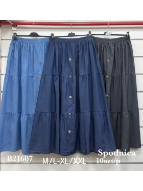 Spódnica długa damskie , size m-2xl, paczka 12szt,mix kolor