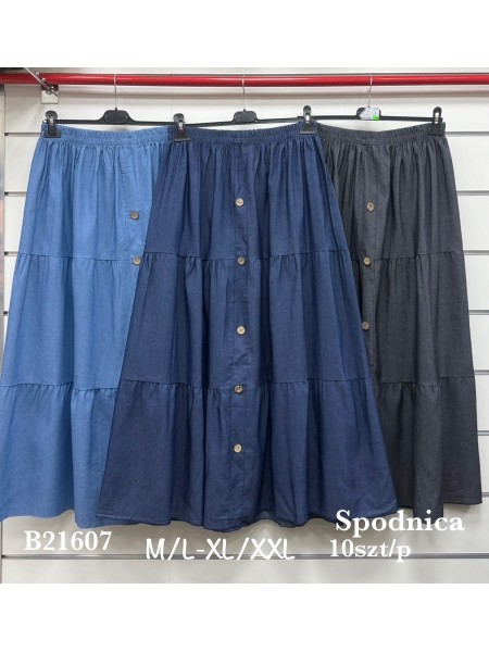 Spódnica długa damskie , size m-2xl, paczka 12szt,mix kolor
