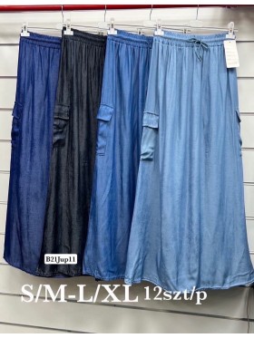 Spódnica długa damskie , size s-xl, paczka 12szt,mix kolor