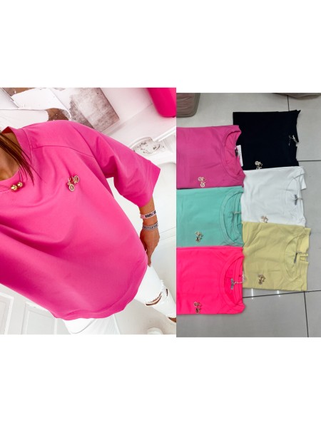 Bluzki damskie Tureckie, size UNI ,paczka 6szt ,1 kolor
