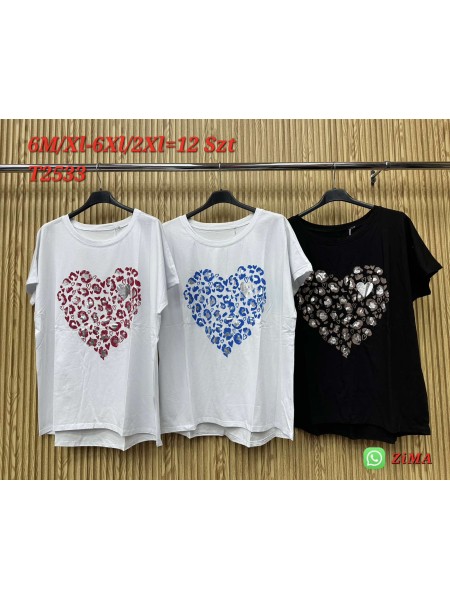 Bluzki damskie , size M-2XL ,paczka 12szt ,MIX kolor