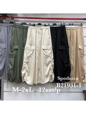 Spódnica długa damskie , size m-2xl, paczka 12szt,mix kolor