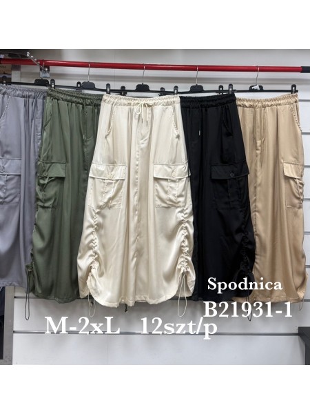 Spódnica długa damskie , size m-2xl, paczka 12szt,mix kolor