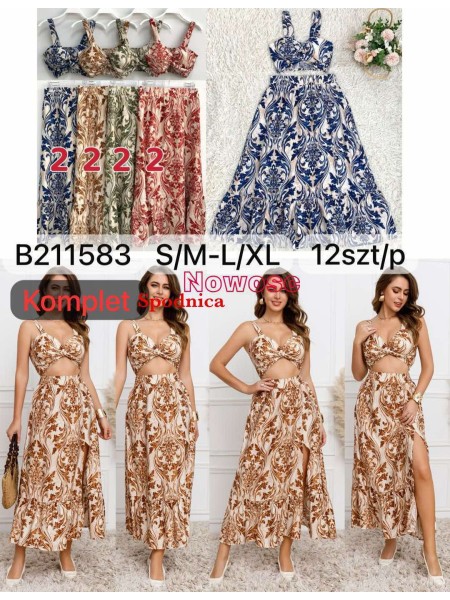 Komplety damskie , size s-xl, paczka 12szt,mix kolor