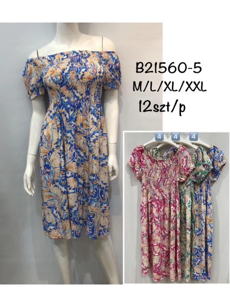 Sukienki damskie , size m-2xl, paczka 12szt,mix kolor
