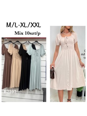 Sukienki damskie , size m-2xl, paczka 12szt,mix kolor
