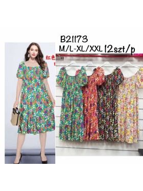 Sukienki damskie , size m-2xl, paczka 12szt,mix kolor