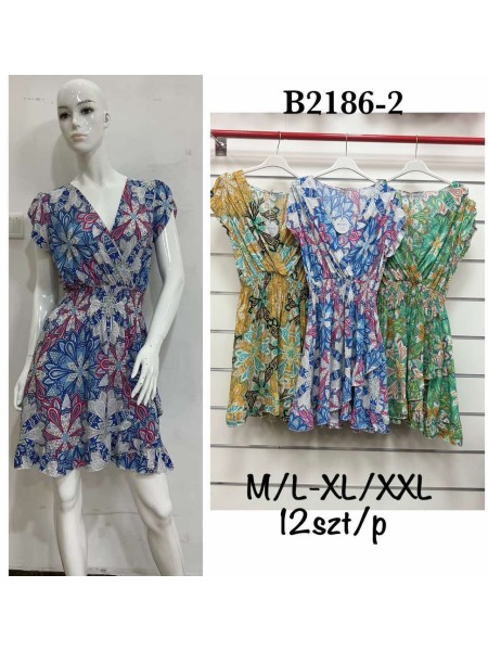 Sukienki damskie , size m-2xl, paczka 12szt,mix kolor