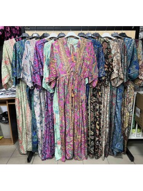 Sukienki jedwad  damskie , size UNI ,paczka 10szt ,MIX kolor