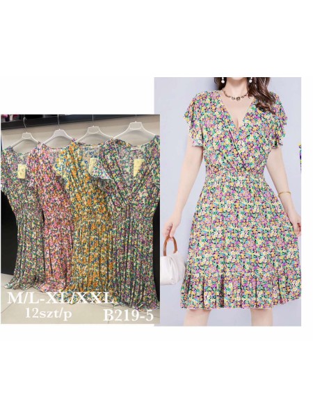 Sukienki damskie , size m-2xl, paczka 12szt,mix kolor