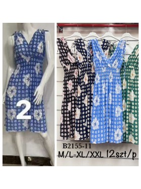 Sukienki damskie , size m-2xl, paczka 12szt,mix kolor