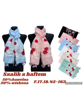 Szaliki Damskie , size standard (12szt/paczka) mix kolor,
