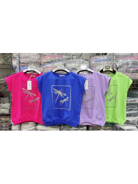 Bluzki damskie , size uni, paczka 8szt, mix kolor