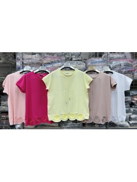 Bluzki damskie , size uni, paczka 12szt, mix kolor