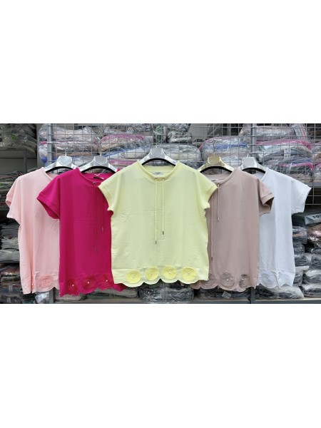 Bluzki damskie , size uni, paczka 12szt, mix kolor