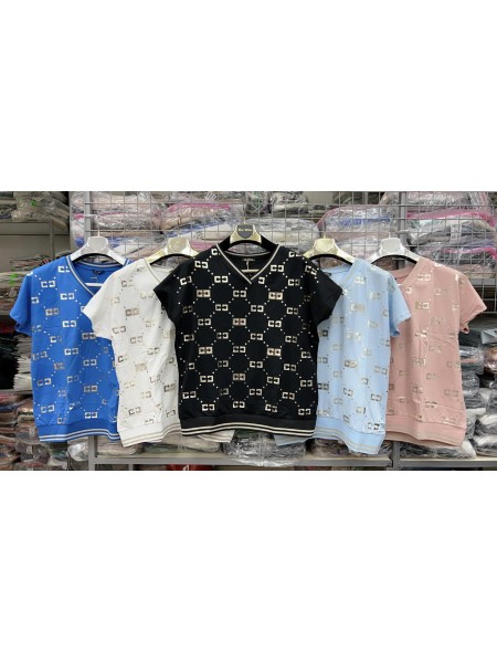Bluzki damskie , size uni, paczka 12szt, mix kolor