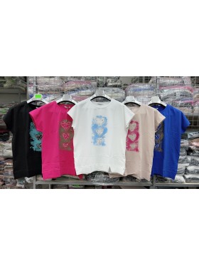 Bluzki damskie , size uni, paczka 10szt, mix kolor