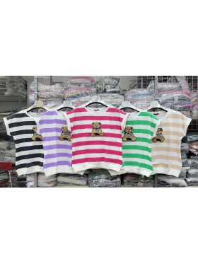 Bluzki damskie , size uni, paczka 12szt, mix kolor