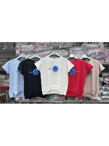 Bluzki damskie , size uni, paczka 12szt, mix kolor
