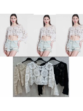 Bluzki damskie , size uni, paczka 6szt, mix kolor