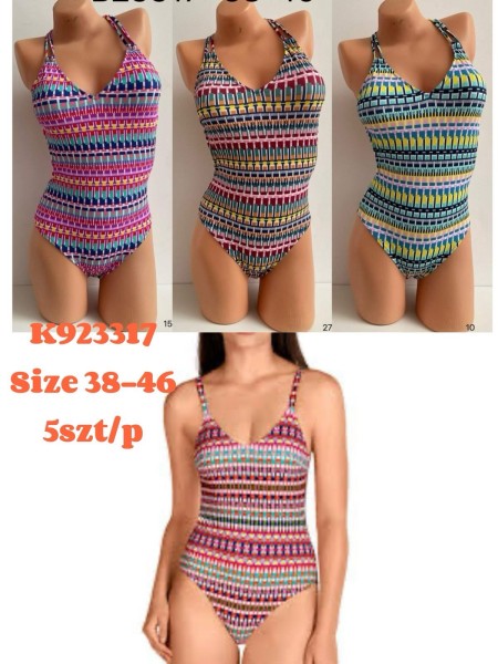 Stroje kąpielowe  damskie , size 38-46, paczka 5szt, 1kolor