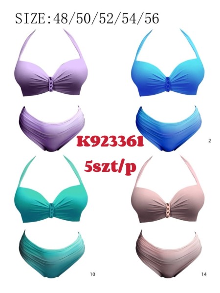 Stroje kąpielowe  damskie , size 48-56, paczka 5szt, 1kolor