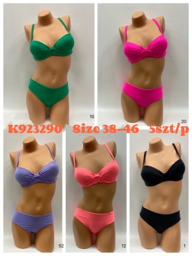 Stroje kąpielowe  damskie , size 38-46, paczka 5szt, 1kolor