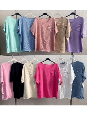 Bluzki damskie wloskie, sizeuni, paczka 6szt,mix kolor